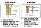 VFR Special Plug Types