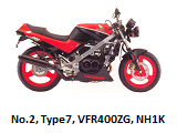 No.2, VFR400ZG, NH1K