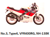 No.3, VFR400RG, NH-138K